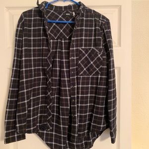 BDG - Urban Outfitters - Black Plaid Shirt